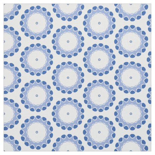 丸1ヤード生地の青い点 ファブリック (見本)