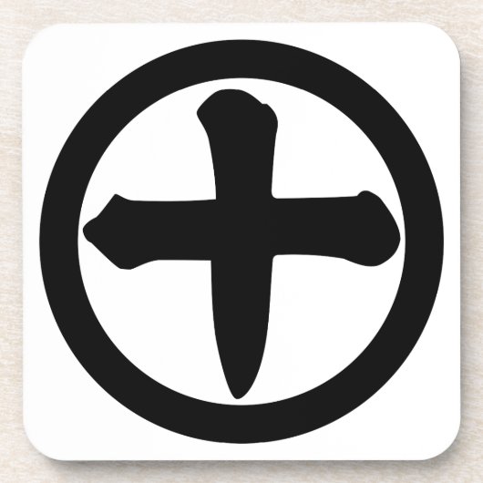 丸10の漢字 コースター (正面)