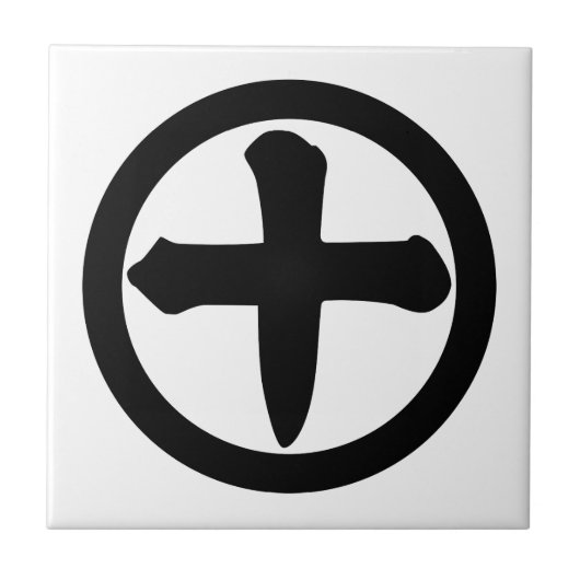 丸10の漢字 タイル (正面)