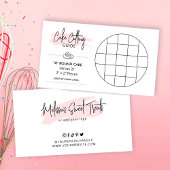 丸10インチケーキ切断図2x2サービングガイド エンクロージャーカード