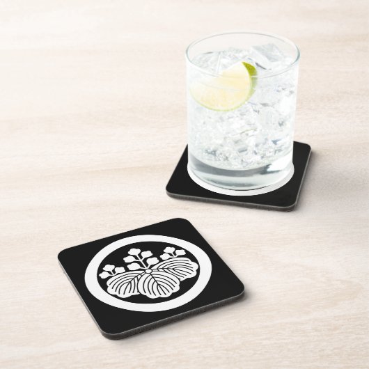 丸5&3開花の桐 コースター (右側)