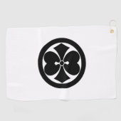丸​に​二​つ​剣​酢​漿​草 ゴルフタオル (横)