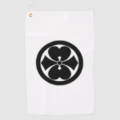丸​に​二​つ​剣​酢​漿​草 ゴルフタオル (正面)