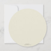 丸/四角 秋のリース 感謝祭の食事 招待状 (裏面)