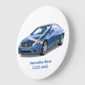 丸(大)壁時計用メルセデス・ベンツ画像 ラージ壁時計 (傾斜)