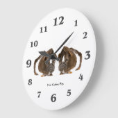 丸（大）壁時計用モルモット画像 ラージ壁時計 (傾斜)