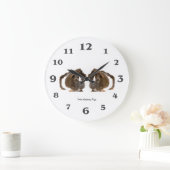 丸（大）壁時計用モルモット画像 ラージ壁時計 (ホーム)