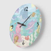 丸（大）壁時計/子供の海生活 ラージ壁時計 (傾斜)