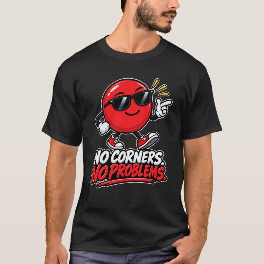 丸 ― 角がないから問題なし Tシャツ (正面)