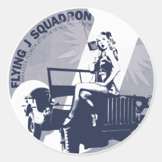 丸（青） ラウンドシール