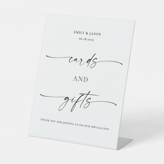 丹屋 | カードとギフトペデスタル結婚のサイン 台座サイン (正面)