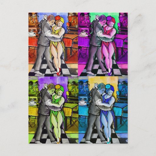 丹後ポップ・アートの踊り ポストカード (正面)