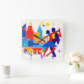 丹後壁時計 スクエア壁時計 (ホーム)