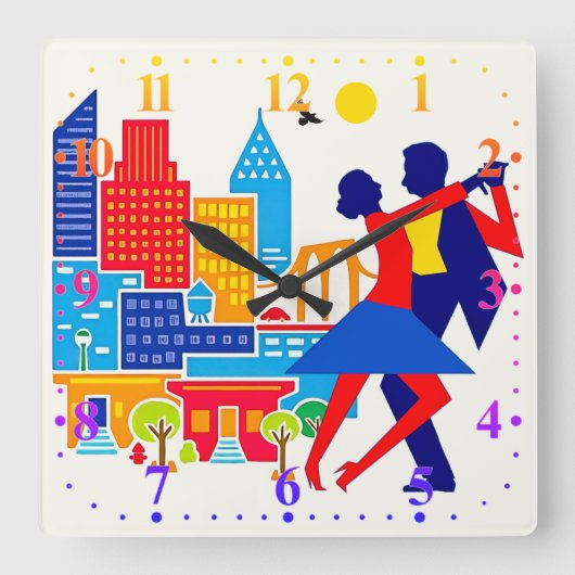 丹後壁時計 スクエア壁時計 (正面)