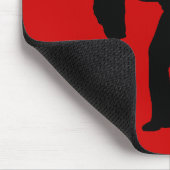 丹後!社交ダンスダンスカップルのシルエット マウスパッド (コーナー)