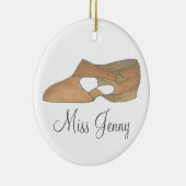 丹歌詞ダンスシューズ先生振付家 セラミックオーナメント (右)