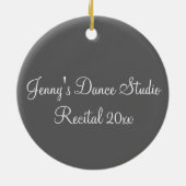 丹歌詞ダンスシューズ先生振付家 セラミックオーナメント (裏面)