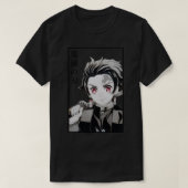 丹白デモンスレイヤーキメツのヤイバ Tシャツ (デザイン正面)