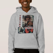 丹白フード付きスウェットシャツ | アニメストリートウェア (正面)