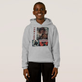 丹白フード付きスウェットシャツ | アニメストリートウェア (正面フル)