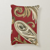 丹葉エレガントの植物モチーフ アクセントクッション (裏面(縦))