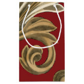 丹葉エレガントの植物モチーフ スモールペーパーバッグ (裏面)