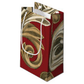 丹葉エレガントの植物モチーフ スモールペーパーバッグ (裏面アングル)