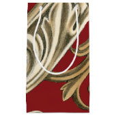 丹葉エレガントの植物モチーフ スモールペーパーバッグ (正面)