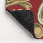 丹葉エレガントの植物モチーフ マウスパッド (コーナー)