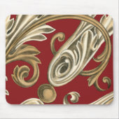 丹葉エレガントの植物モチーフ マウスパッド (正面)