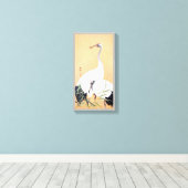 丹頂鶴,小原古邨朱鶴、大原小村、浮世絵 キャンバスプリント (インサイチュ (ウッドフロア))