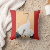 丹頂鶴,小原古邨朱鶴、大原小村、浮世絵 クッション (ブランケット)