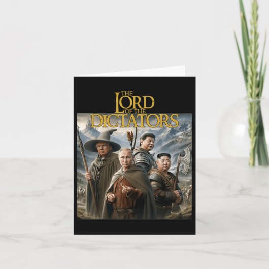 主おもしろい独裁者アンチプーチン金正恩 カード (正面)