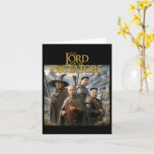 主おもしろい独裁者アンチプーチン金正恩 カード (黄色い花)