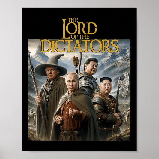 主おもしろい独裁者アンチプーチン金正恩 ポスター (正面)