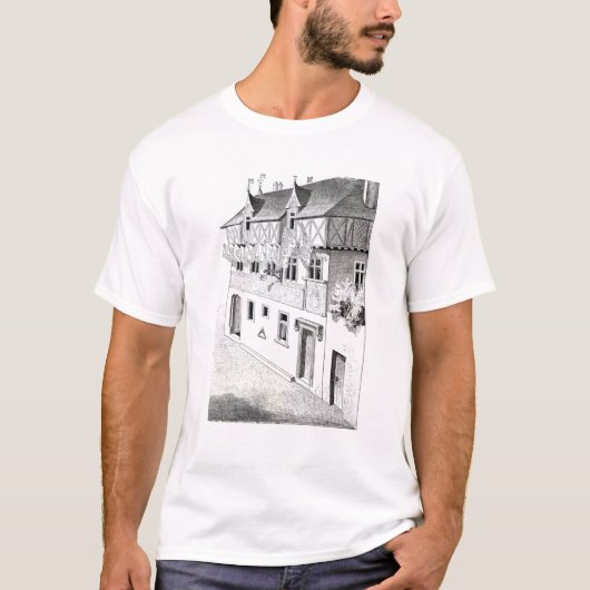 主および男爵は"紋章の作ります窓を" Tシャツ (正面)