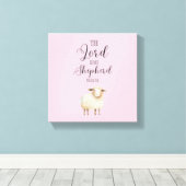 主お洒落は私の羊飼いの詩篇23:1 キャンバスプリント (インサイチュ (ウッドフロア))