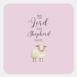 主お洒落は私の羊飼いの詩篇23:1 スクエアシール