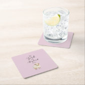 主お洒落は私の羊飼いの詩篇23:1 スクエアペーパーコースター (インサイチュ)