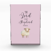 主お洒落は私の羊飼いの詩篇23:1 フォトブロック (正面)