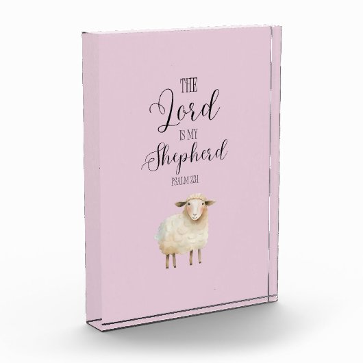 主お洒落は私の羊飼いの詩篇23:1 フォトブロック (左)