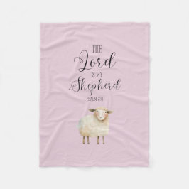 主お洒落は私の羊飼いの詩篇23:1 フリースブランケット