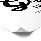 主からの贈り物，ブラックフォント ポスター (角)