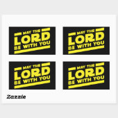 主があなたと共におられますように 長方形シール (シート)