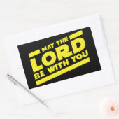 主があなたと共におられますように 長方形シール (封筒)