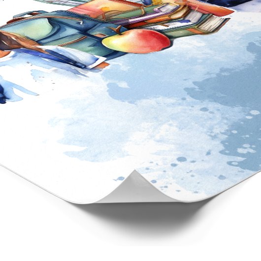 主があなたを導くキリスト教の子供部屋ウォールアート ポスター (角)