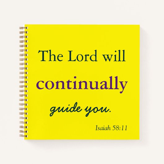 主があなたを導く ノートブック (正面)