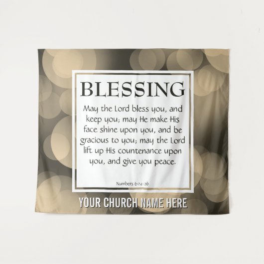 主があなたを祝福してください ヌンバーズ 6:24-26 教会 タペストリー (正面(横))