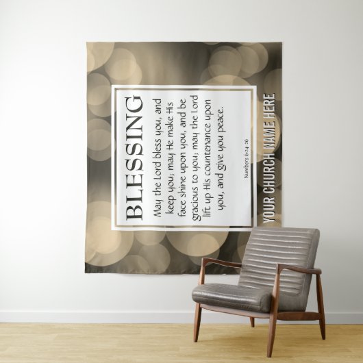主があなたを祝福してください ヌンバーズ 6:24-26 教会 タペストリー (インサイチュ)