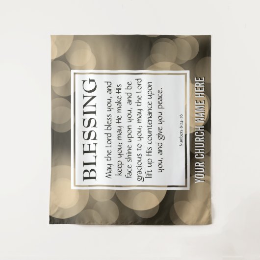 主があなたを祝福してください ヌンバーズ 6:24-26 教会 タペストリー (正面)